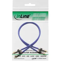 INLINE Cinch Kabel AUDIO, PREMIUM, 2x Stecker/Stecker, 0,5m