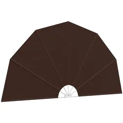 vidaXL Balkon Sichtschutz Ø 320 cm Polyester Braun