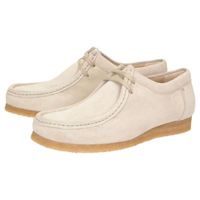 Schnürschuh SIOUX "Grashopper-D-015", Damen, Gr. 43 (UK 9), beige, Schuhe Schnürschuh