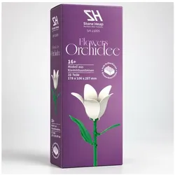 2x Stone Heap - Einzelblume Weisse Orchidee (31 Teile)