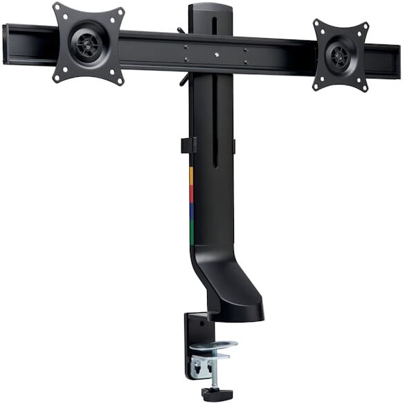 Monitor Arm Space Saving Dual Black
