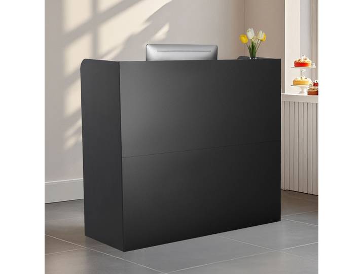 VEVOR Réception Comptoir d'accueil Table de comptoir rectangulaire\, comptoir d'accueil Comptoir deComptoir caisse avec tiroir verrouillable