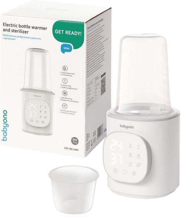 BabyOno Electric Bottle Warmer and Sterilizer Chauffe-biberon multifonctionnel 1 pcs