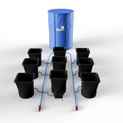 1Pot XL Bewässerungssystem Komplettset mit 9 Töpfen