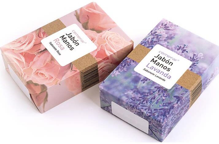 Cemefar Jabón de Manos Aroma Rosa y Aroma Lavanda 100 g