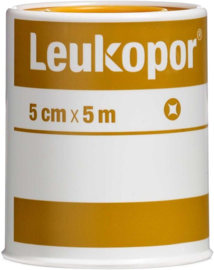Leukoplast Leukopor 5cmx5m Medicinsk udstyr 1 stk