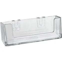 Visitenkartenhalter Clip, 1 Fach, Querformat, Polystyrol, Taymar, PS, transparent
