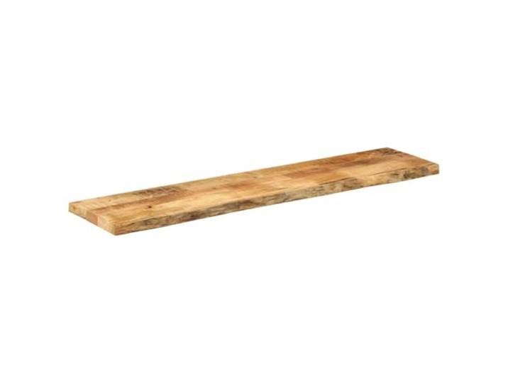 HGPOTUY Tischplatte 180x30x3,8 cm Baumkante Massivholz Mangoholz Massives Mangoholz, rustikale Naturkante, glatte Oberfläche, leicht zu reinigen, vielseitig kombinierbar