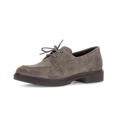 Mokassin GABOR "Mokassin", Damen, Gr. 35,5, braun (grau), Schuhe Mokassin