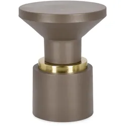 Beistelltisch Mudit aus Metall, modern, rundes Design, Fango, matt pulverbeschichtet