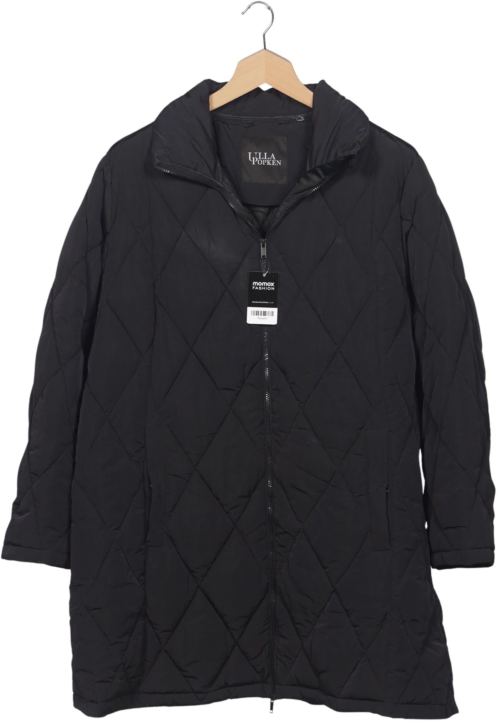 Ulla Popken Damen Mantel, Schwarz, Gr. 6Xl, Tex / Membran / Synthetik - Second Hand