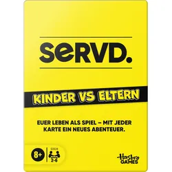 Hasbro Gaming SERVD Kinder vs Eltern Familienspiel Kartenspiel ab 8 Jahren