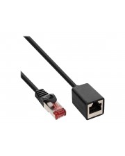 InLine 50er Bulk-Pack Patchkabel-Verlängerung S/FTP PiMf Cat.6 250 MHz Kabel Netzwerk SFTP 1 m halogenfrei Kupferdraht (B-76911X)
