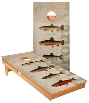 Skip's Garage Trout Cornhole Boards