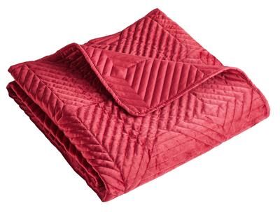Barefoot Bungalow Riviera Velvet Quilted Modern Throw Blanket