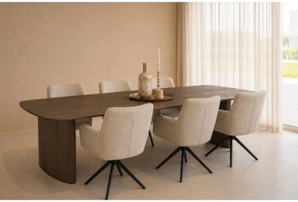 Moloo Table repas 300 cm Marron 300x76x105cm