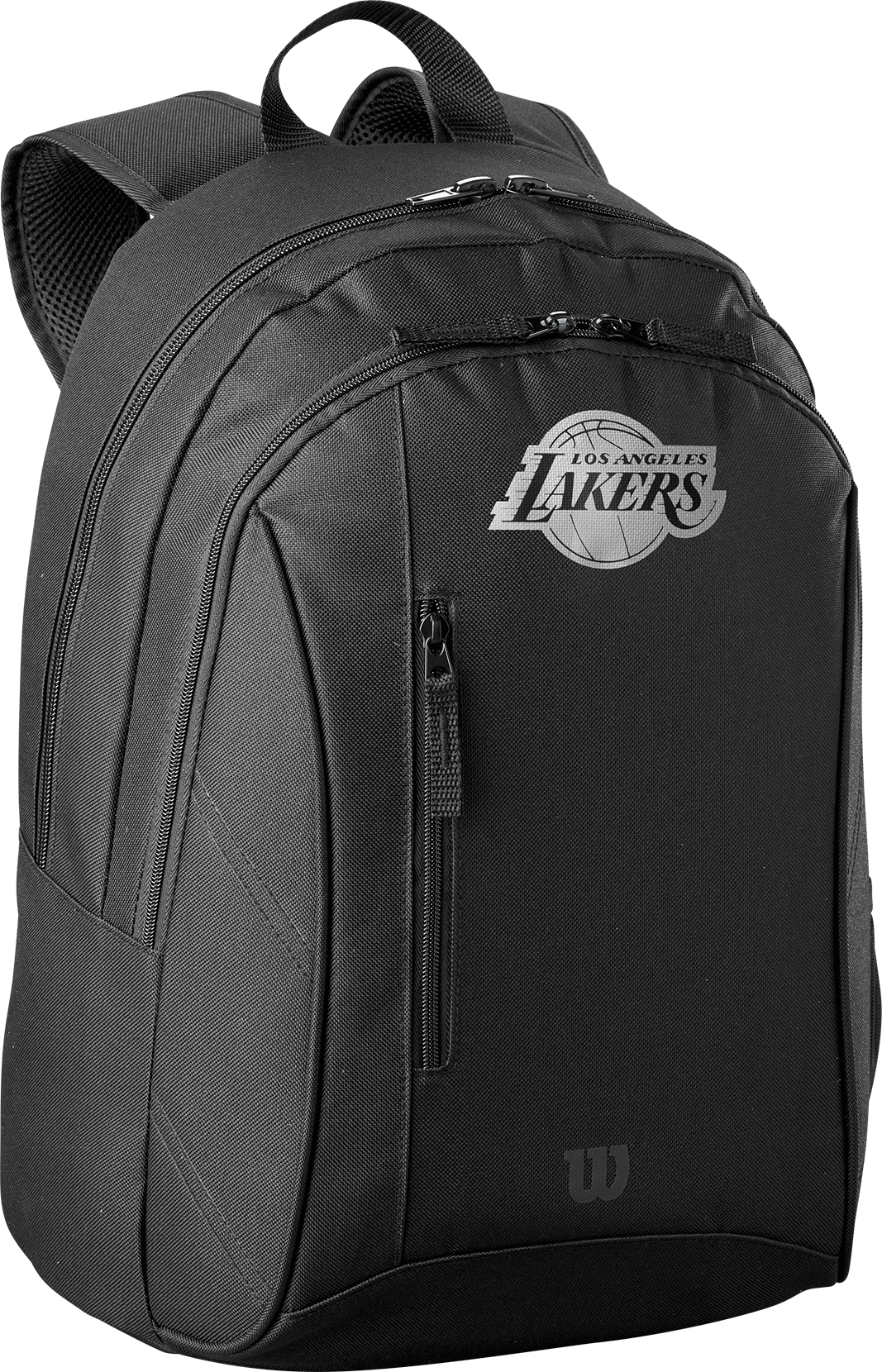 Rucksack WILSON "NBA TEAM BACKPACK", schwarz, Rucksäcke, Polyester, Rucksack, mit LA Los Angeles Lakers Logo schwarz Einheitsgröße