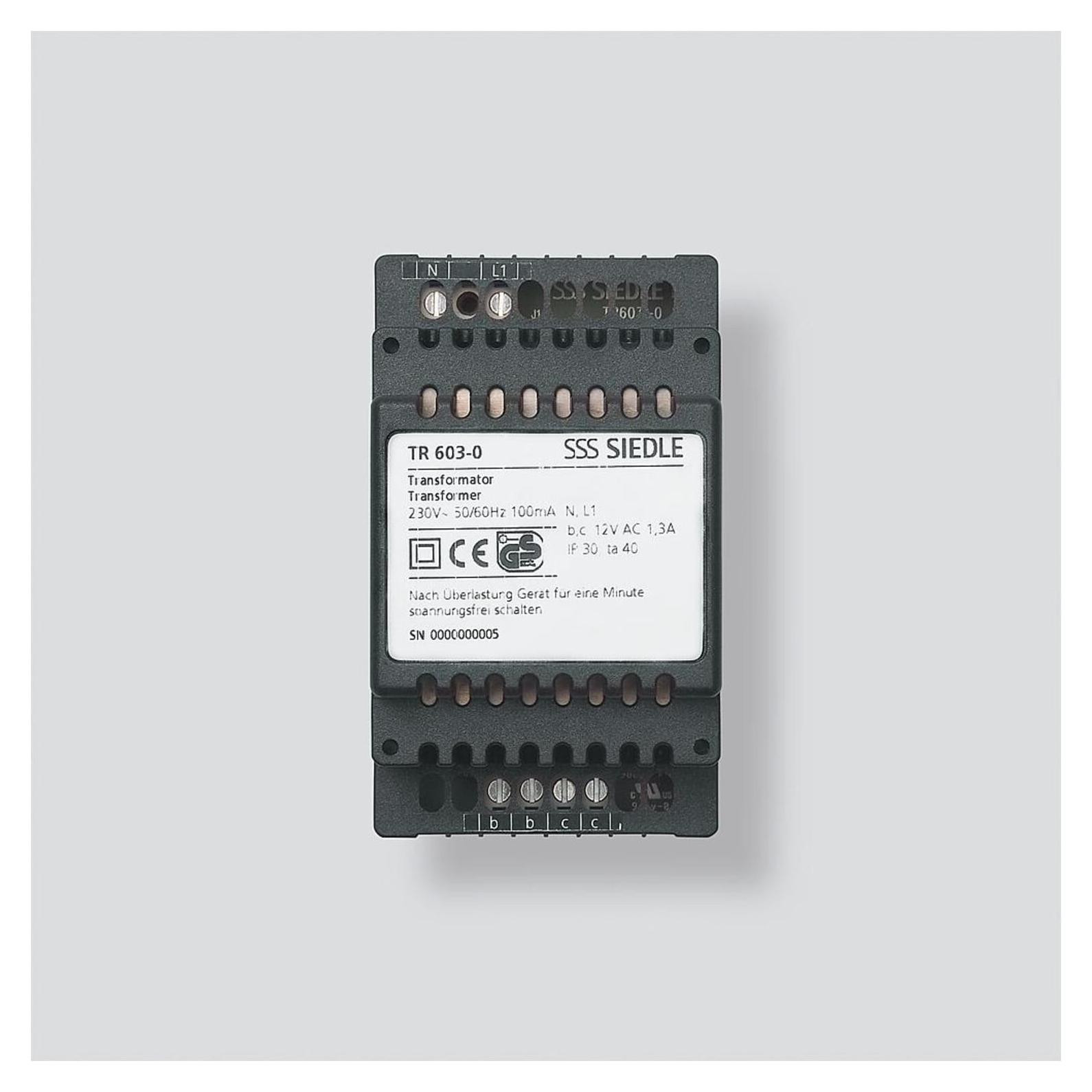 Siedle TR 603-0 Voeding Zwart