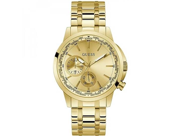Guess US Heren Goud-Tone Multifunctioneel Horloge, Goudkleur/Gouden Toon/Champagne, SPEC