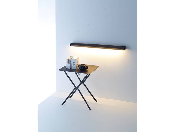 Gera-Leuchten LED-Wandleuchte GL 6 braun, Designer Gera-Leuchten, 120x4x8 cm