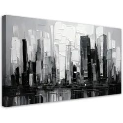 LEINWANDBILD Abstraktion Architektur Wolkenkratzer 120x60cm