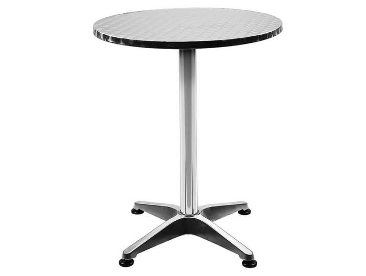 Table de jardin Round en Métal -Table de cuisine salle à manger - Hauteur Réglable 70-110cm