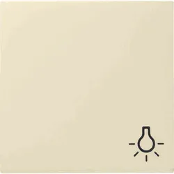 Gira System 55 einteilige Wippe, Schalter/Taster, weiß, glänzend, Symbol Licht, 028501