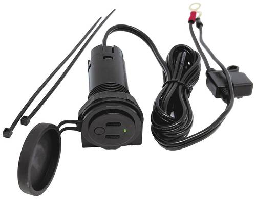 BAAS USB-Twin-Bordsteckdose 3,6A 12/24V