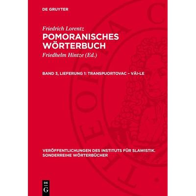 Transpuortovac – väi-le, Gebundene Ausgabe von Friedrich Lorentz, De Gruyter, 978-3-11-275400-9