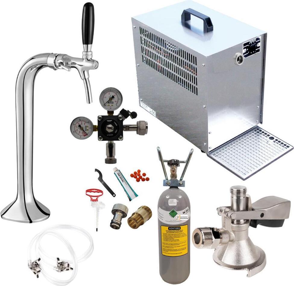 Untertheke,60l,Classic,Flachkeg,2 kg und Reinigung