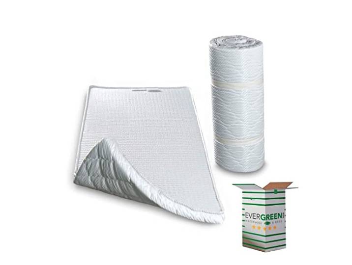 EVERGREENWEB Kaltschaum Matratze 120x195 cm, Hoch 5 cm, EINROLLBAR, Ergonomisch, Ideal als Rollmatratze für Camping oder Fitness Aktivitäten, Yoga, Pilates, Stretching, Härtegrad 2 (H2) TWISTBED
