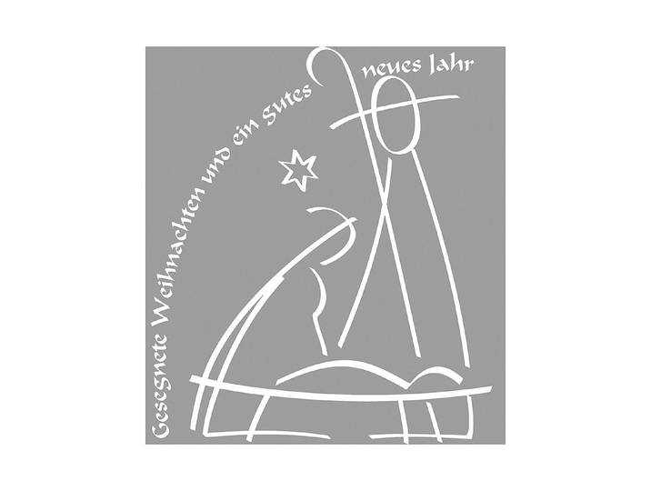 Rayher Holzstempel Gesegnete Weihnachten 7 × 8 cm