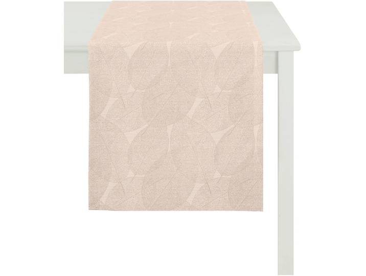 Tischläufer APELT 3002 Christmas Elegance, Weihnachtsdeko, Weihnachten , braun (kupferfarben, creme), B:48cm L:140cm, Polyester, Tischdecken, Tischläufer