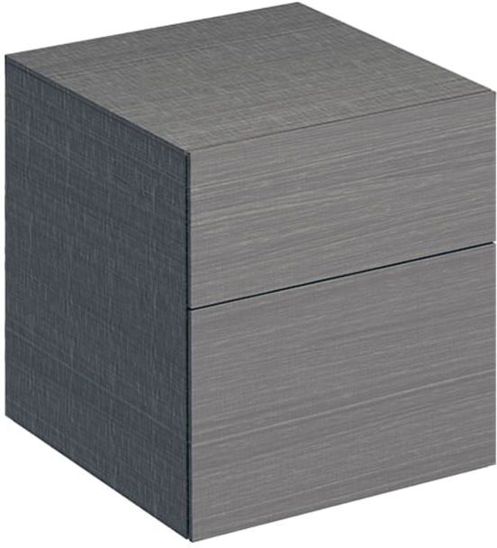 Geberit Xeno² Seitenschrank 500504431 45x51x46,2cm, mit 2 Schubladen, strukturiert/sculturagrau
