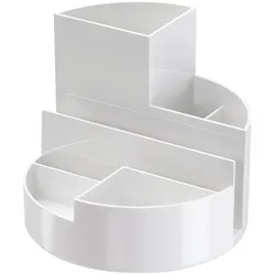 MAULrundbox Recycling, weiß Oberfläche, matt, 6 Fächer