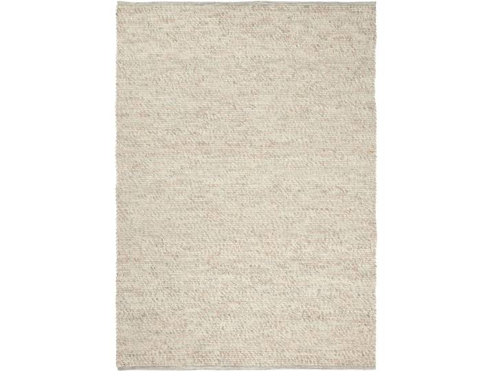Teppich Agner beige Einfarbig Wolle 200 x 300 cm - Teppich