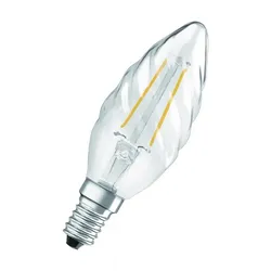 OSRAM E14 LED Kerzenform gedreht FILAMENT klar 2,5W wie 25W warmweiß dekorativ