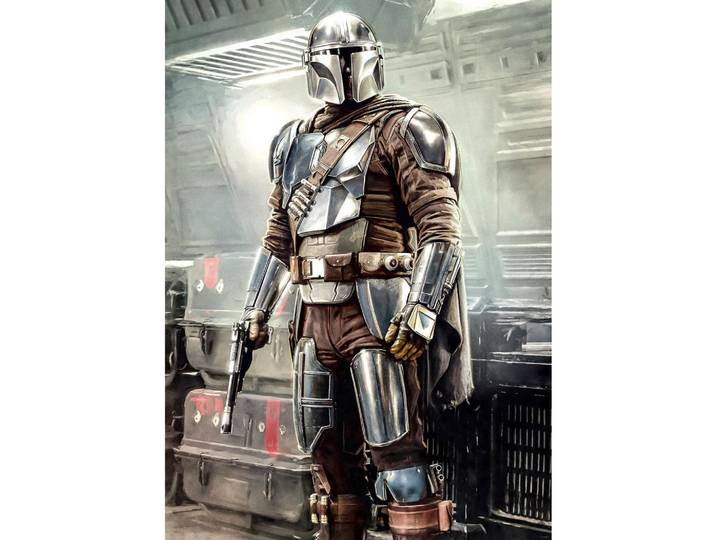 FOTOTAPETE MANDALORIAN FIGHT POSTURE