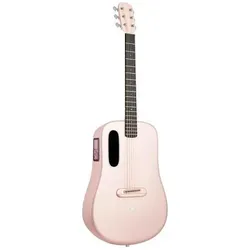 Lava Music Gitarre ME 4 38 Zoll Pink mit Ladestation (Akustik Gitarre, Airsonic Kohlefaser-Verbundstoff), Gitarre, Pink