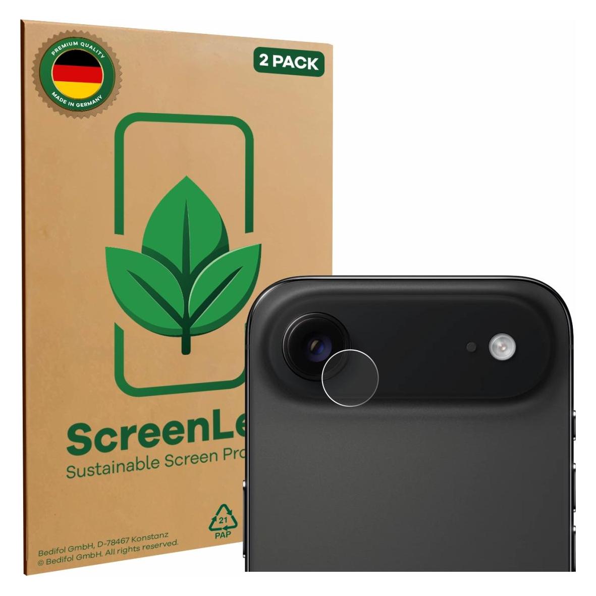 ScreenLeaf Schutzfolie für Apple iPhone Air (NUR Kameraschutz) Displayschutz Display Schutz Folie Klar (2 Stk., Apple iPhone Air) (6160478)