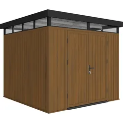 NewTechWood WPC Gartenhaus Cella 88 - 21 mm Teak