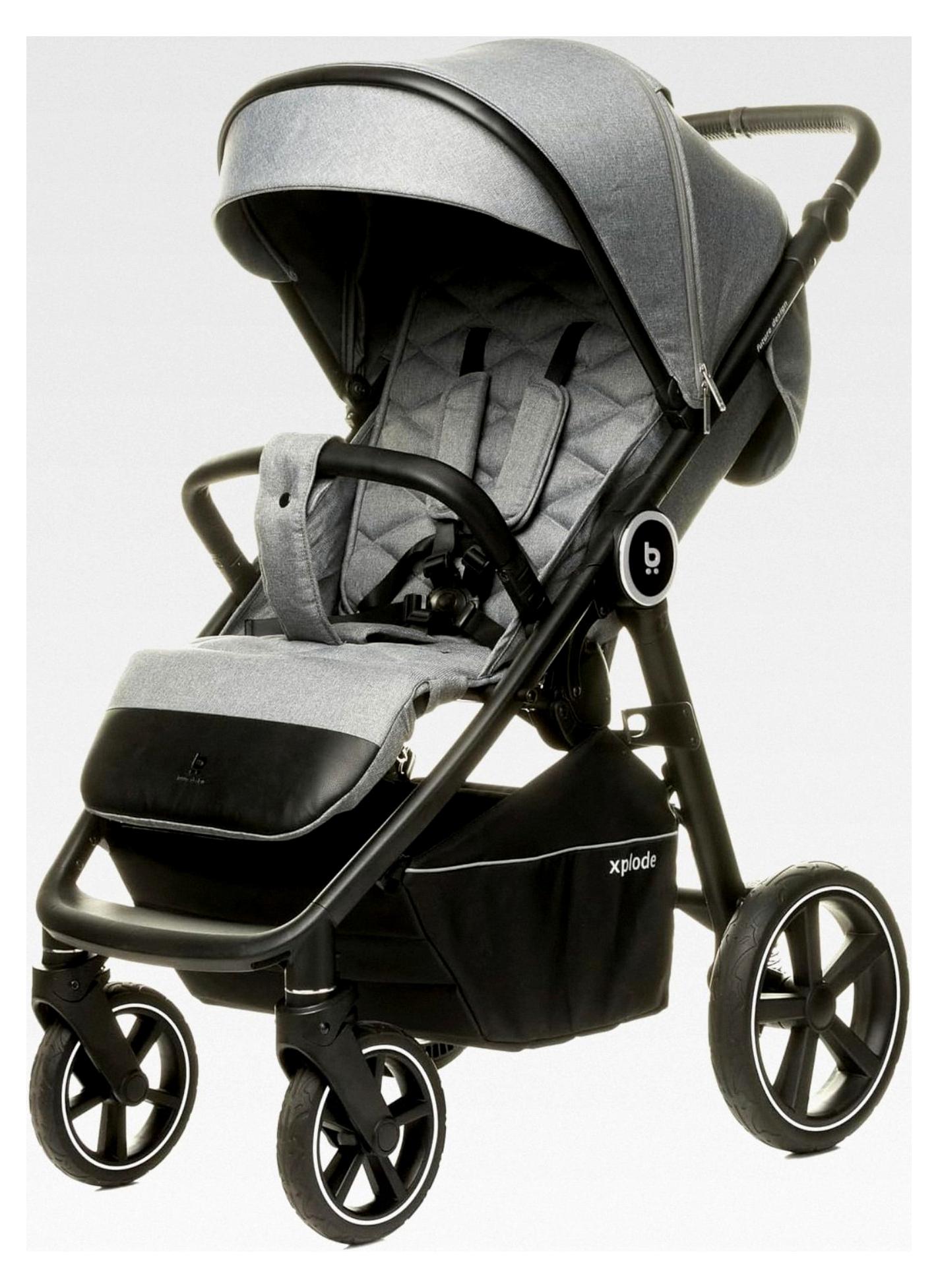 Premium Xplode Jet LTD Kinderwagen, schwarz, geeignet für Kinder von 6 Monaten bis 4 Jahren, ausgestattet mit hohem Komfort (Seal Grey)