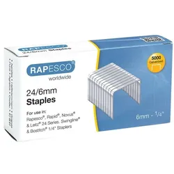RAPESCO Heftklammern »24/6« silber