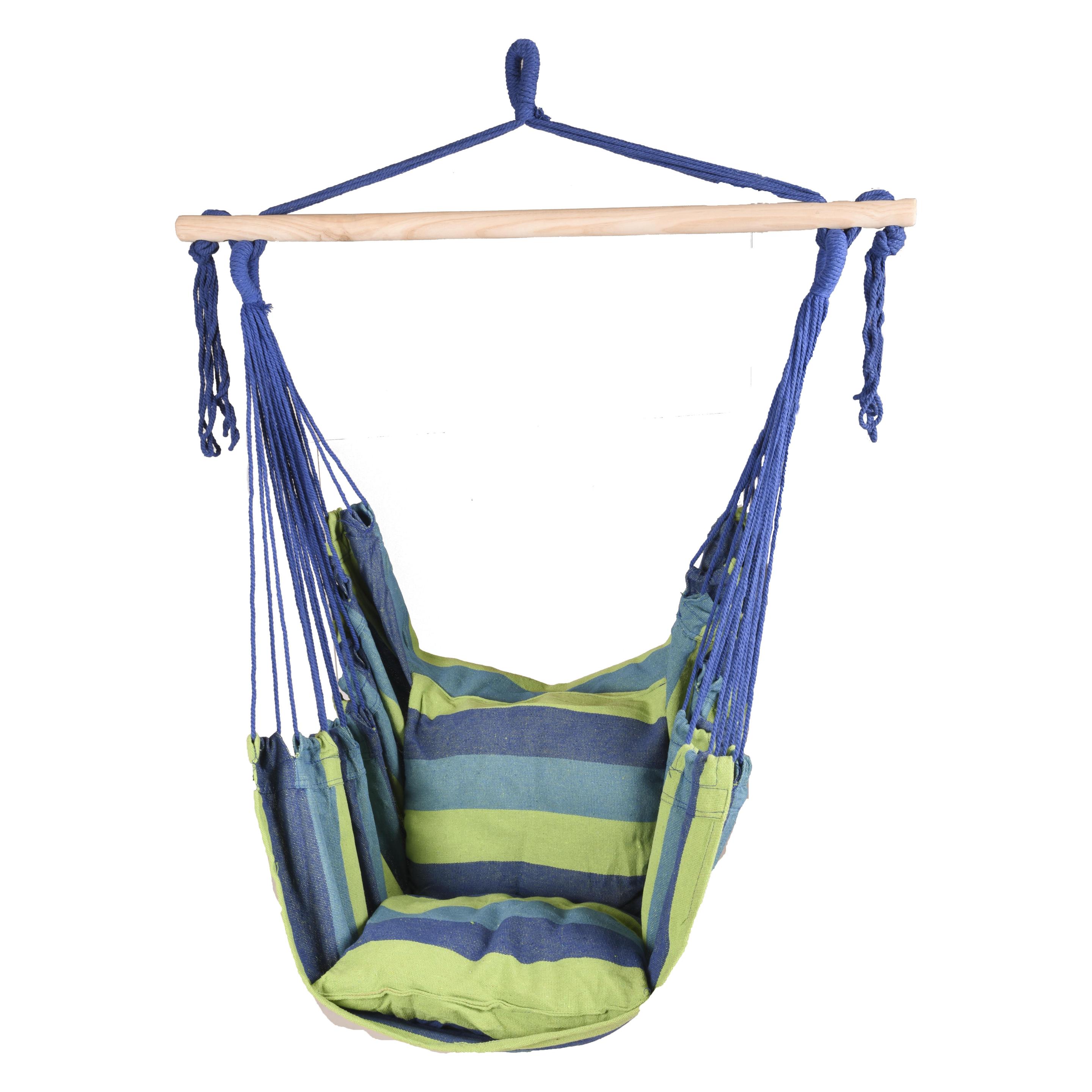 Garden Pleasure Hängesessel TOBAGO blau/grün Hängesitz (120 kg) (507016)