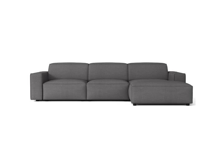 Modulares Ecksofa Sellmo, L-förmig, rechtsseitig, dunkelgrauer