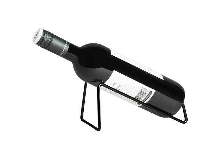 QUVIO Wijnrek - 1 Fles - Zwart