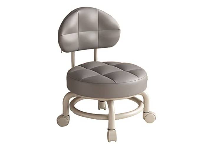 JFGCTYHXY Hocker mit Rollen, Roller Seat Kurze Rollfußhocker mit universellen Schwenkrollen(Grey)