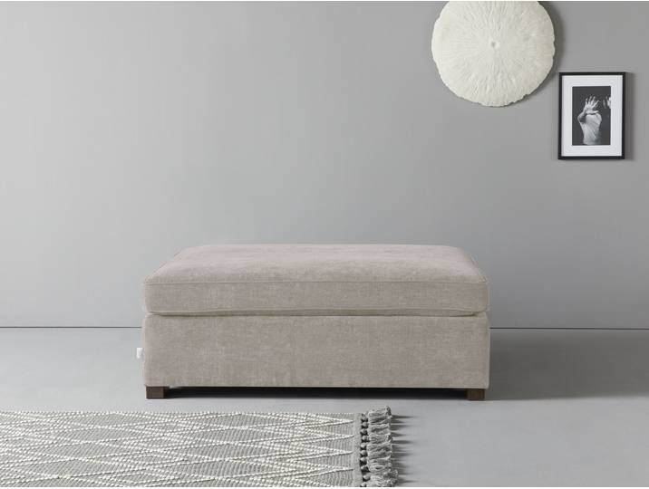 Polsterhocker HOME AFFAIRE Skara XXL , beige (natur), B:120cm H:48cm T:130cm, 100% Polyester, Hocker, Polsterhocker, Passend zur Serie »Skara XXL«.