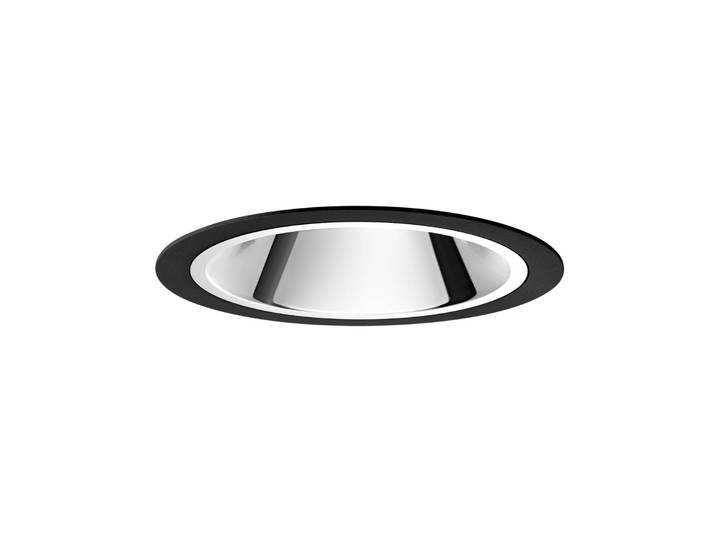 Egger Licht DLS Einbauleuchte Centro schwarz Ø 11,5 cm 3.000 K 75° Centro, dimmbar, schwarz, für Flurbereich, Aluminium, Modern, Downlight