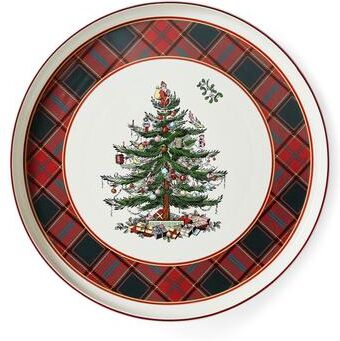 Spode Christmas Tree Tartan Lazy Susan